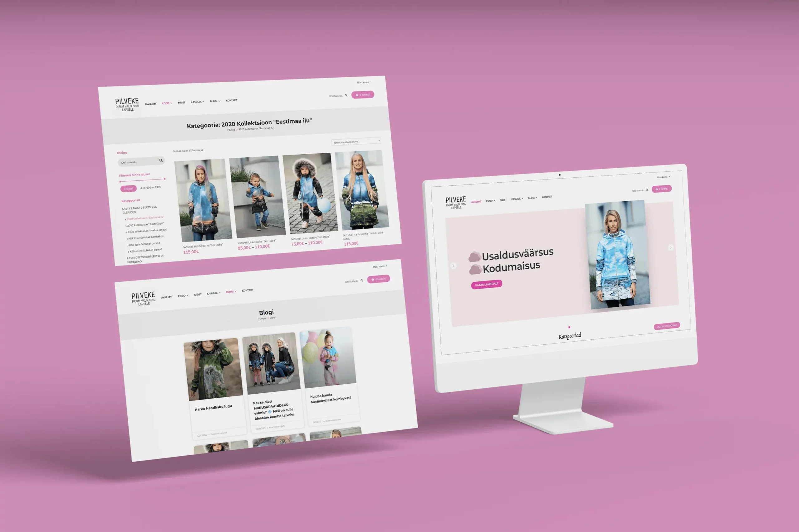 Pilveke arvutis veebileht disain VDisain